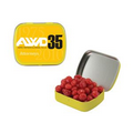 Small Yellow Mint Tin Filled w/ Cinnamon Red Hots